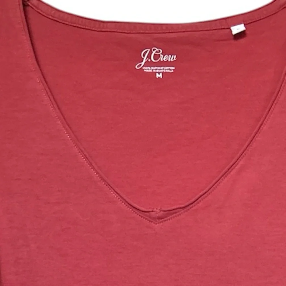 J. Crew raw edge v neck tank sz M